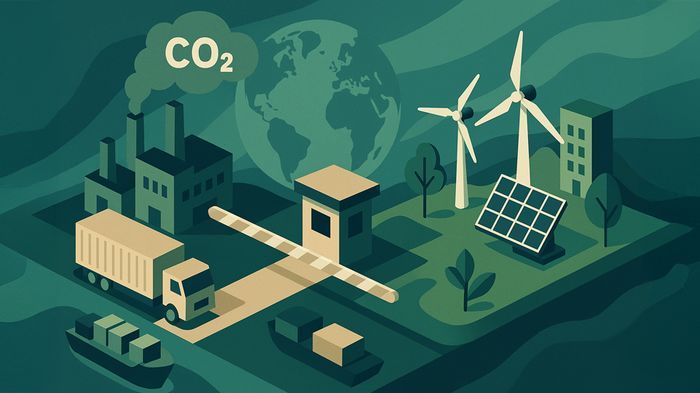 Hintergrundbild zum Thema Carbon Border Adjustment Mechanism (CBAM)