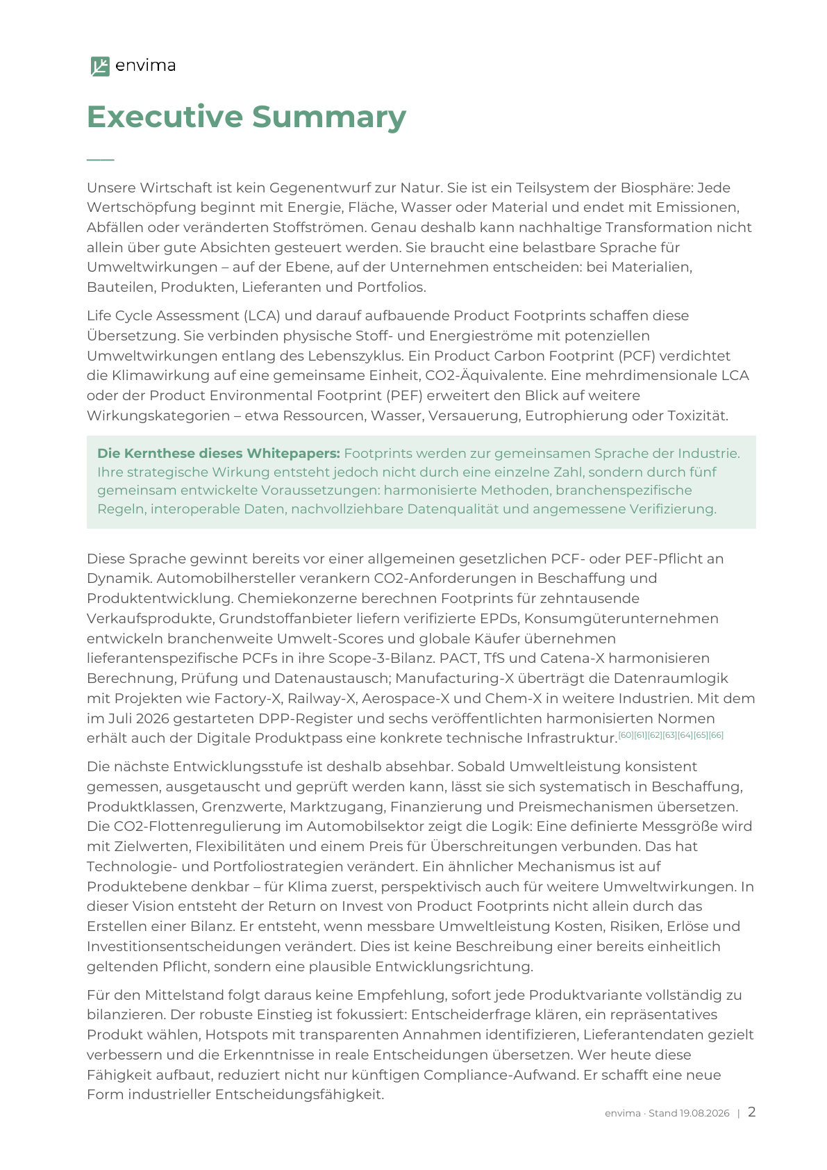 Executive Summary des Whitepapers