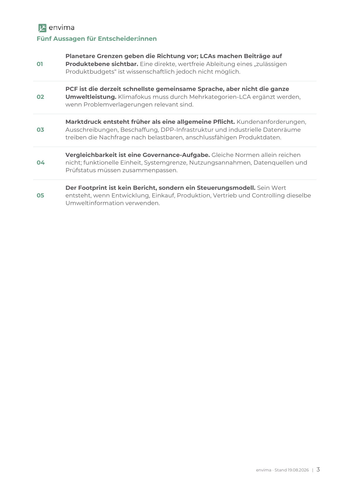 Fünf zentrale Aussagen des Whitepapers für Entscheiderinnen und Entscheider